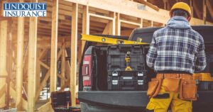 contractor at truck Lindquist Insurance