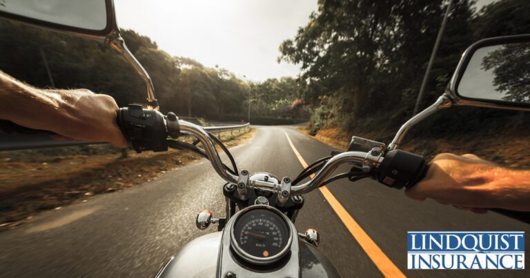 motorcycle rider point of view Lindquist Insurance